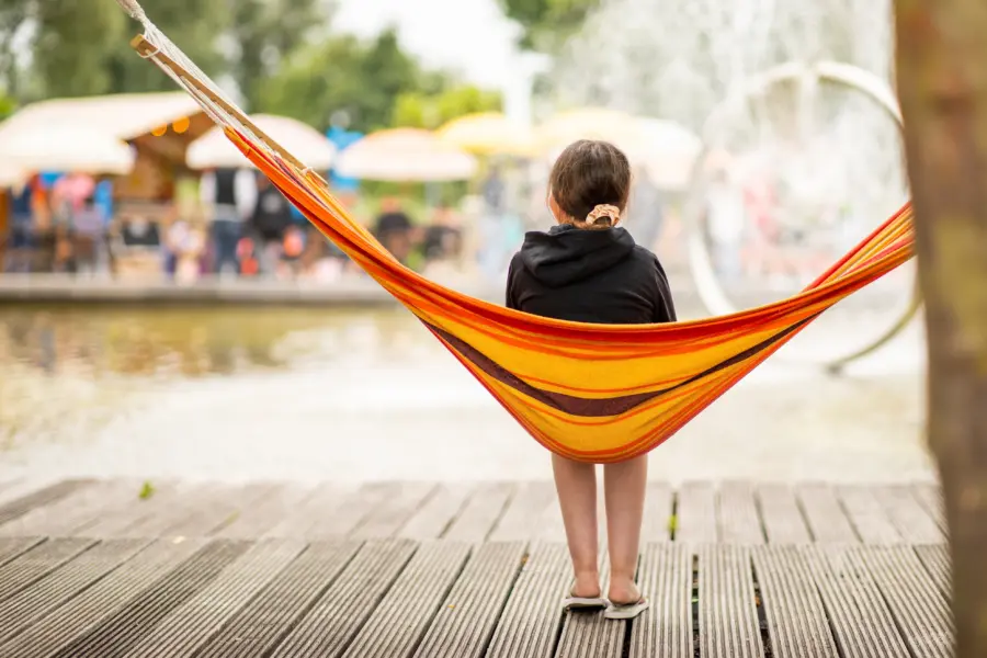 Hangmat plein strandcamping Makkum Friesland