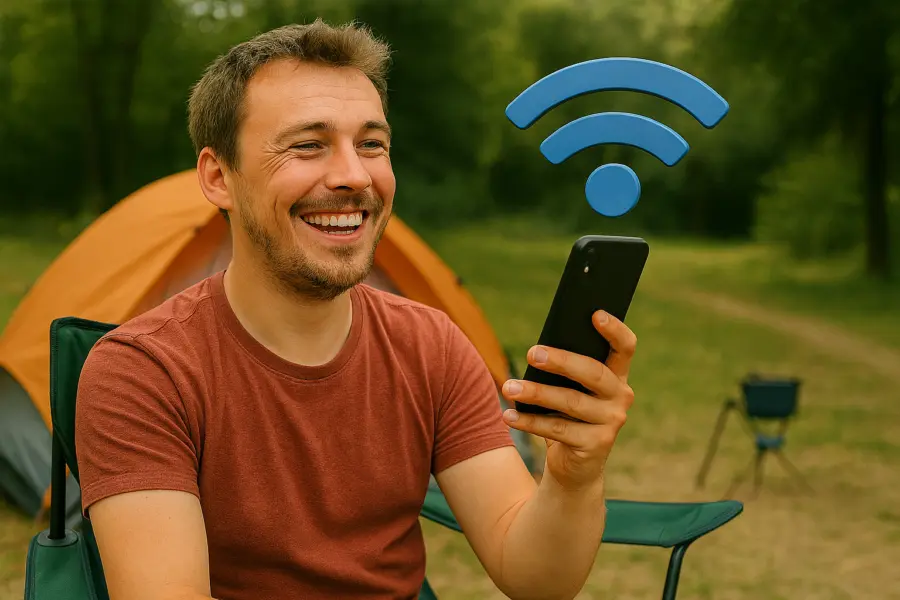 Wifi signaal blij met icoontje
